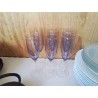 LOT DE 6 VERRE A PIED VIOLET 