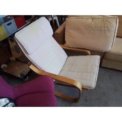 FAUTEUIL BLANC POANG IKEA 