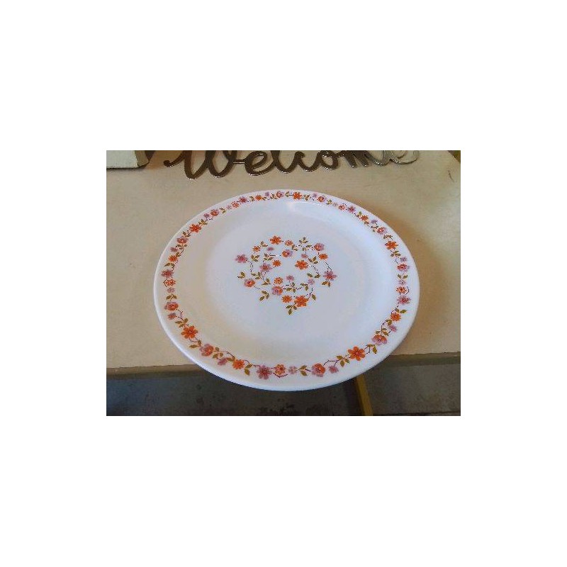 PLAT ARCOPAL MOTIF FLORAL 
