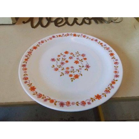 PLAT ARCOPAL MOTIF FLORAL 