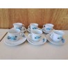 LOT DE 6 TASSES A CAFÉ