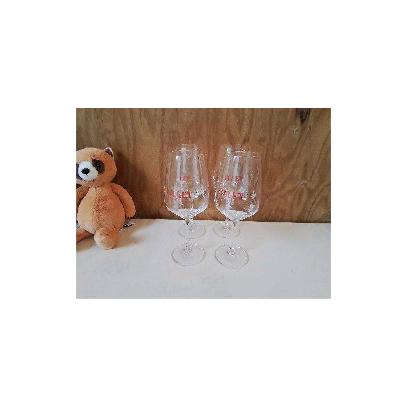 LOT DE 4 VERRE LILLET