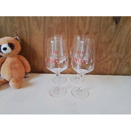 LOT DE 4 VERRE LILLET