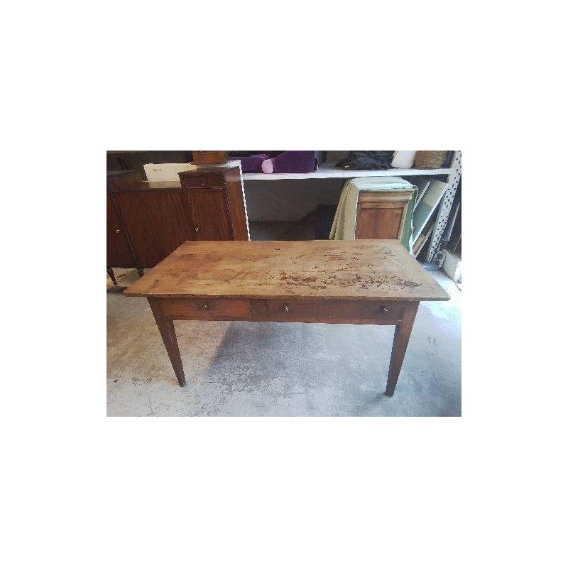TABLE DE FERME 2 TIROIRS 
