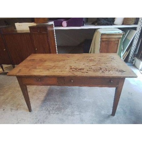 TABLE DE FERME 2 TIROIRS 