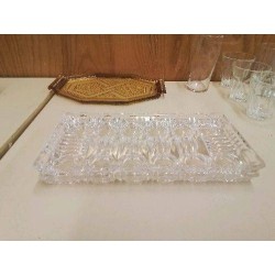 PLATEAU EN VERRE 