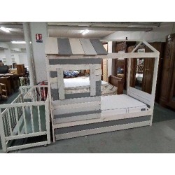 LIT CABANNE AVEC SON MATELAS 