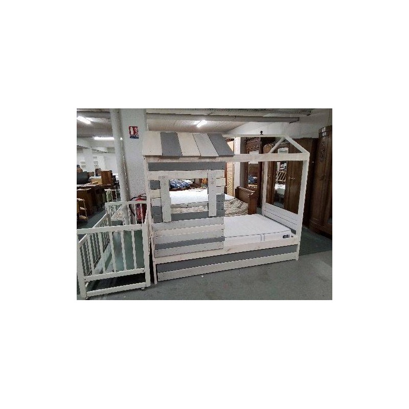 LIT CABANNE AVEC SON MATELAS 
