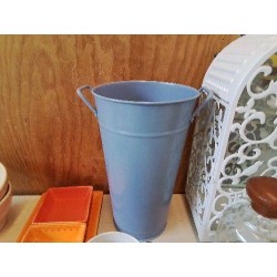 SEAU À FLEUR BLEU TAULE 