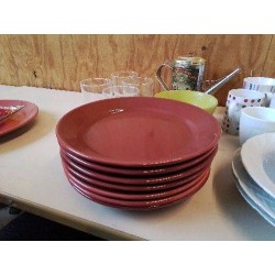 ASSIETTE PLATE COULEUR TERRE 