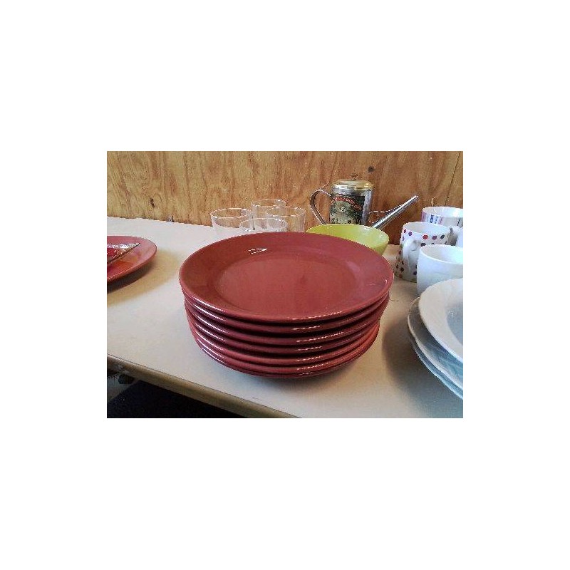 ASSIETTE PLATE COULEUR TERRE 