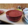 ASSIETTE PLATE COULEUR TERRE 