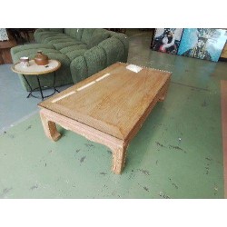 TABLE BASSE OPIUM AVEC UN PLATEAU EN VERRE 