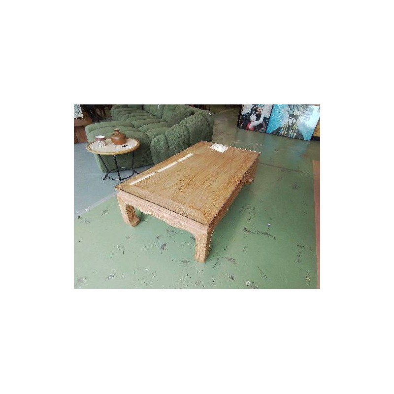 TABLE BASSE OPIUM AVEC UN PLATEAU EN VERRE 