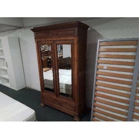 ARMOIRE DEUX PORTES MIROIR STYLE HENRI II 