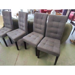 CHAISE TISSU GRISE 
