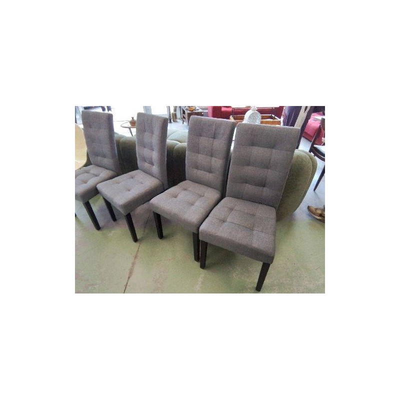 CHAISE TISSU GRISE 