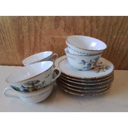 LOT DE 6 TASSES A CAFÉ 