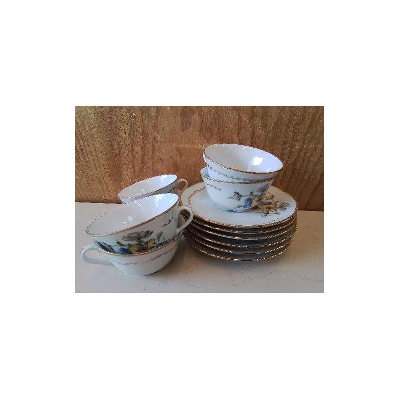 LOT DE 6 TASSES A CAFÉ 