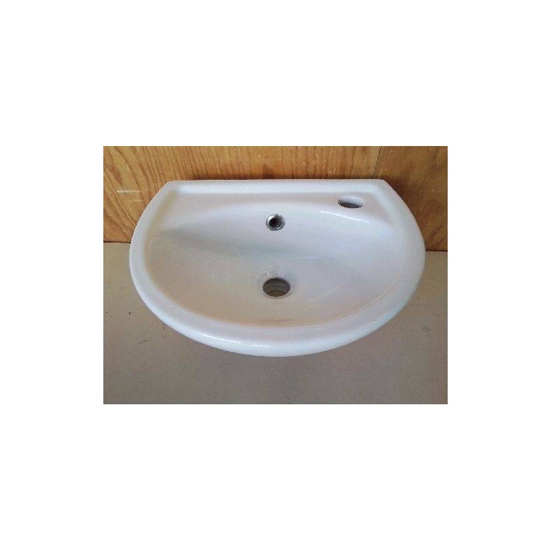 LAVE MAIN MURALE EN CERAMIQUE BLANCHE 