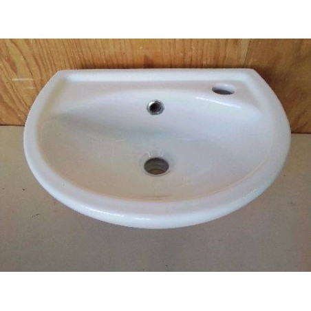 LAVE MAIN MURALE EN CERAMIQUE BLANCHE 