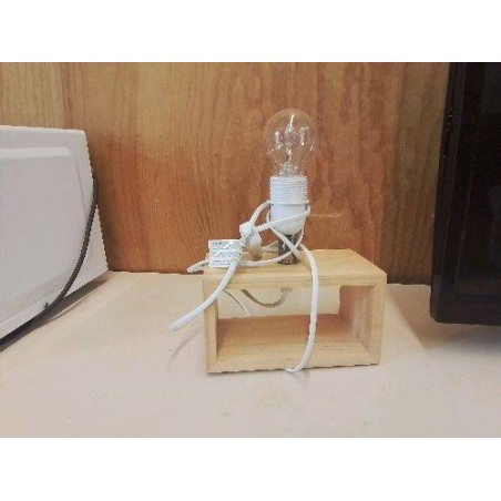 PE5ITE LAMPE DESSUS BOIS 