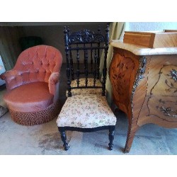CHAISE DE CHAMBRE STYLE NAPOLEON III