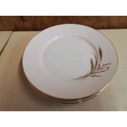 PLAT PORCELAINE DECORS EPIS DE BLE