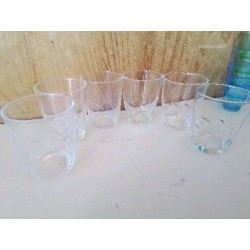 LOT DE 6 VERRES A MOUTARDE 