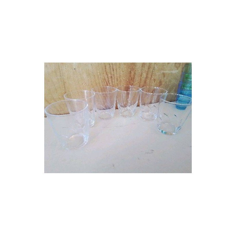 LOT DE 6 VERRES A MOUTARDE 