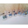 LOT DE 5 VERRES DECORS MOTO