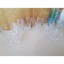 LOT DE 6 GOBELETS EN CRISTAL 
