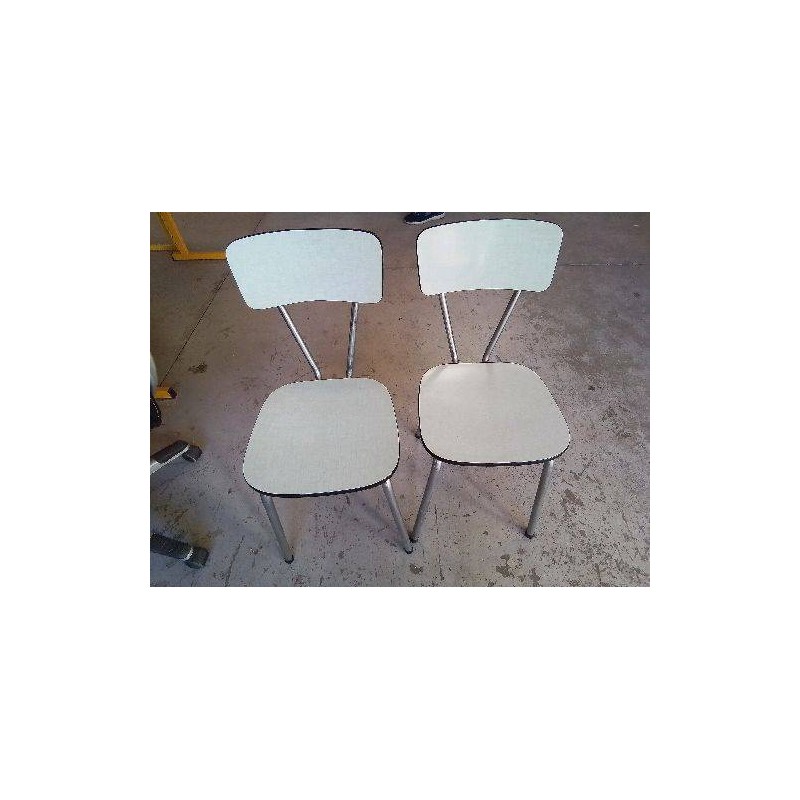 CHAISE FORMICA BLEUE