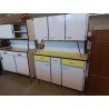 BUFFET FORMICA JAUNE ET BLANC