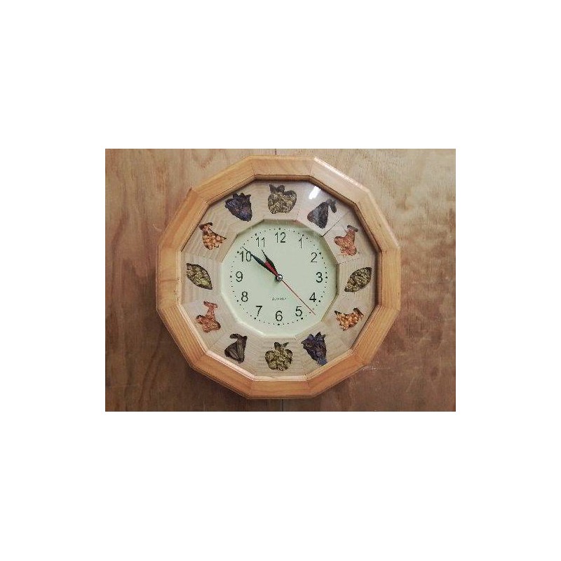 HORLOGE PENDULE MURALE OCTOGONALE 