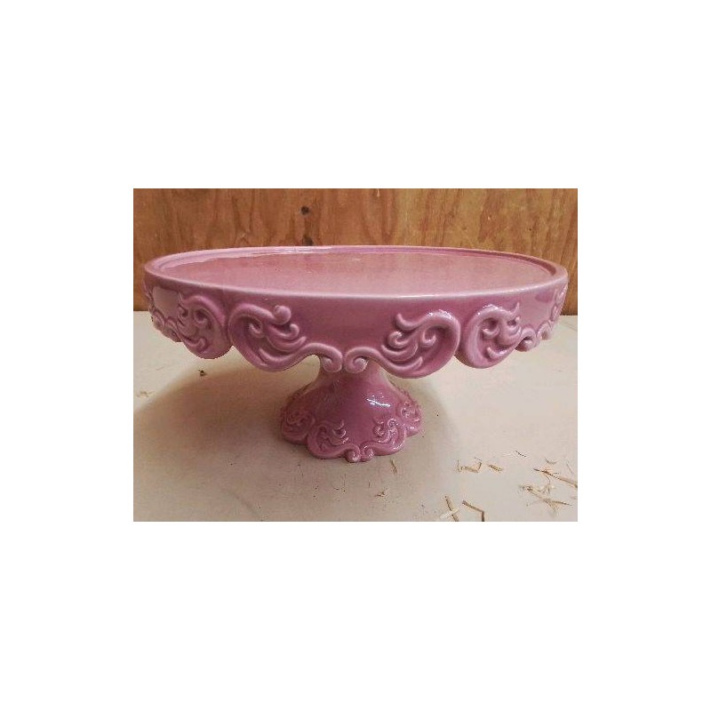 PLAT EN CERAMIQUE ROSE