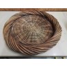 CORBEILLE RONDE EN PAILLE 