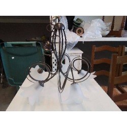 LUSTRE A BRANCHES EN METAL 