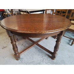 TABLE RONDE A MANGER EN BOIS MASSIF