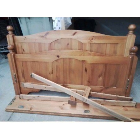 CADRE DE LIT EN PIN 140X190 CM
