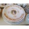 PLAT MOTIF RENOIR BORDURES DORÉ 