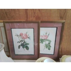 CADRE MOTIF AUX ROSE 