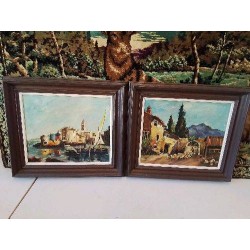 CADRE PEINTURE PAYSAGE 