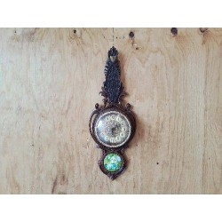 PENDULE MURALE EN BOIS STYLE NEO BAROQUE 