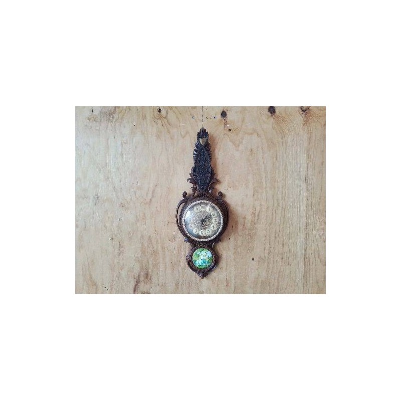PENDULE MURALE EN BOIS STYLE NEO BAROQUE 