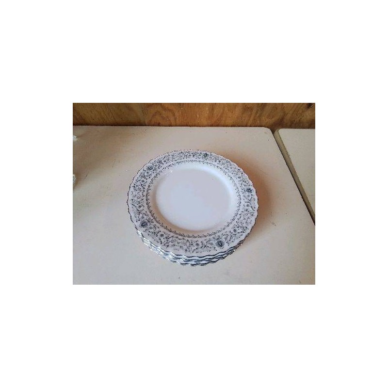 LOT DE 6 ASSIETTES A DESSERT MOTIFS 