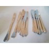 LOT DE 6 COUTEAUX INOX 
