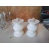 PAIRE DE BOUGEOIR BLANC 