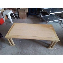 TABLE BASSE MARBRÉ COULEUR BEIGE 