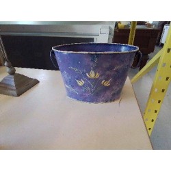 CACHE POT BLEU 